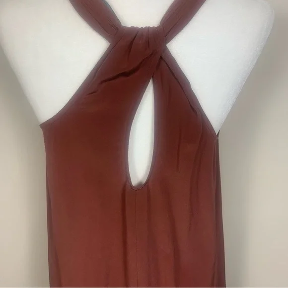 Acrobat 100% Silk High Low Hem Maxi Dress - Picture 2 of 12